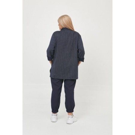 Female trousers, size 60, blue color-2