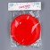 Plate disposable paper monophonic, red color 18 cm, set 10 pieces