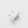 Connector Slim wall "G-shaped" 4-filled white 0.7x4x2cm