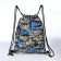 Back for shoes on a lace, blue color/camouflage