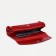 Women's wallet on the button, red color