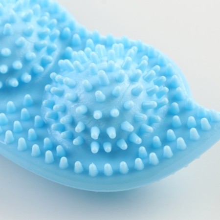 Dog toy "peas", tpr, massage, 12 x 3.5 x 5 cm, blue-2