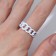 Amore ring circuit, white color