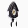 Watching clock, series: pendulum, "squirrels", smooth move, 53 x 7 x 35 cm, black