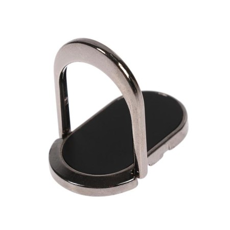 Holder-stand with a ring for the phone Luazon, a metal base, black