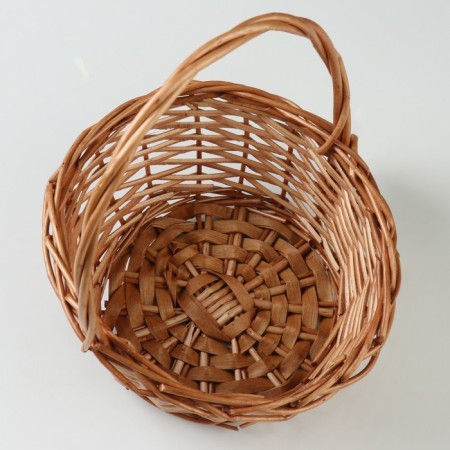 Wicker basket, 22 x 18 x 10/25 cm, honey, willow-2
