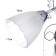 Adele chandelier 3x40W e27 chrome 48x46x17 cm