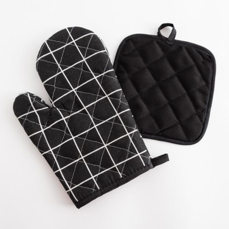 The kitchen set of the “cage” shade ts. Black, a severity of 17*17 cm, mitten 26*16 cm, 100% p/e-2