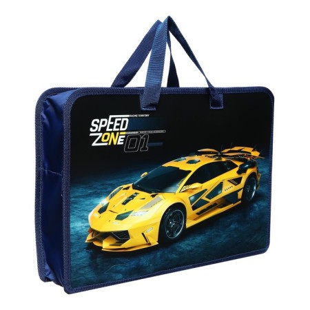Folder with A4 handles, 340 x 245 x 75 mm, plastic, pens, PT-14-4, Speed ​​Zone, 68720-1