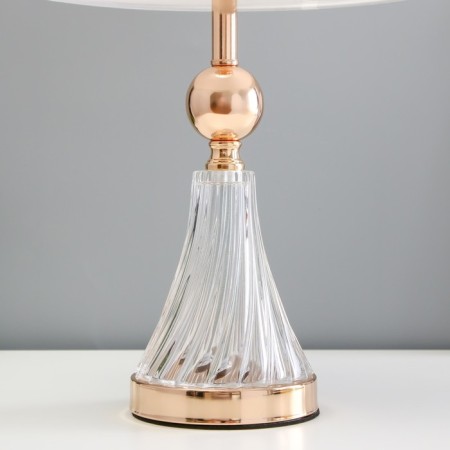 Highlight lamp with "Okli" E27 40W white-gold 28x28x48 cm-4
