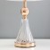 Highlight lamp with "Okli" E27 40W white-gold 28x28x48 cm