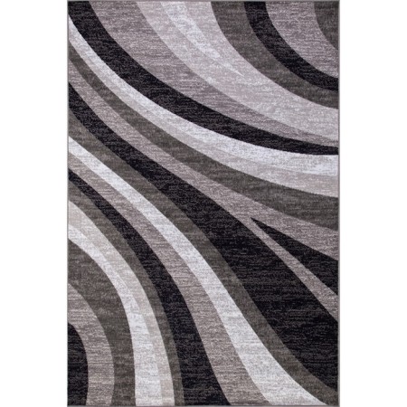 Rectangular carpet Merinos Silver, size 250x500 cm, Gray color