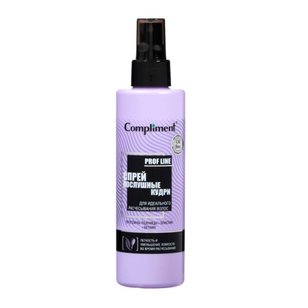 Spray "obedient curls" for perfect combing of hair, 200 ml