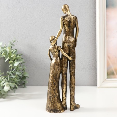 Souvenir Polystone "Father and Daughter" 9.5x5.5x27.5 cm-2