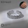Ring "Trend" flowers, color silver, dimensionless