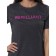 Women's tunic with short sleeve, size 44, dark gray color