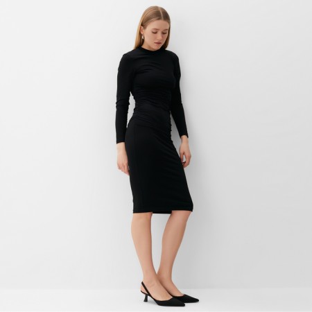 Women's dress with MINAKU: Casual Collection Black color, pr 44-2
