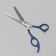 Filive scissors with an emphasis “Premium”, blade - 6.5 cm, silver/blue color
