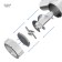Meat grinder Galaxy Line GL 2421, 1600 watts, 1.5 kg/min, reverse, 2 nozzles, white