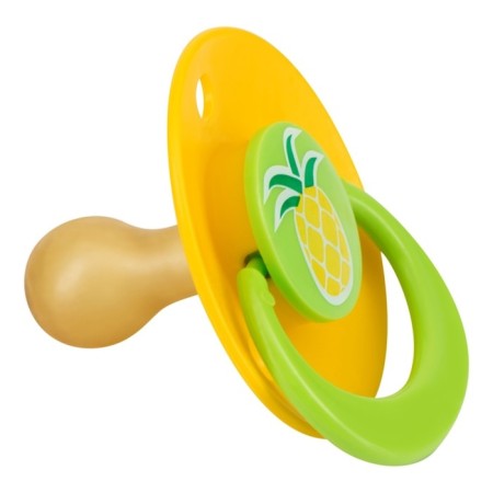 Latex-Latex classic “pineapple” nipple, with a curved pile, from 0 months.-3
