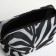 Cosmetic bag with lightning, the color is black/white