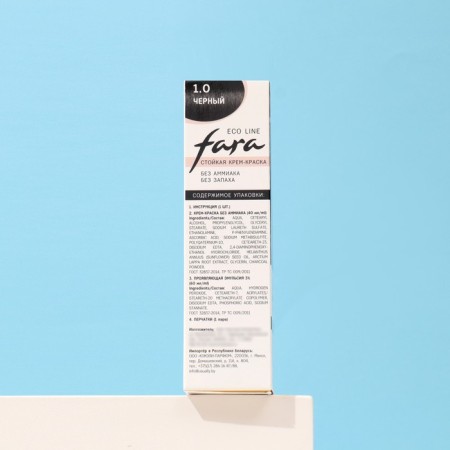 Hair dye fara eco line 1.0 black, 125 g-1