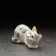 Porcelain figurine "Kotya Musya", gray, 9cm
