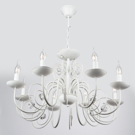 Tomas 8x60W E14 chandelier is white, gold-1