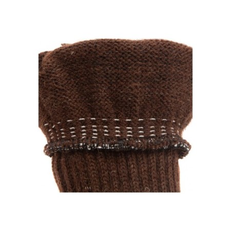 Workers, x/b gloves, with PVC coating, camel and sheep wool, double, Sibrtekh-4