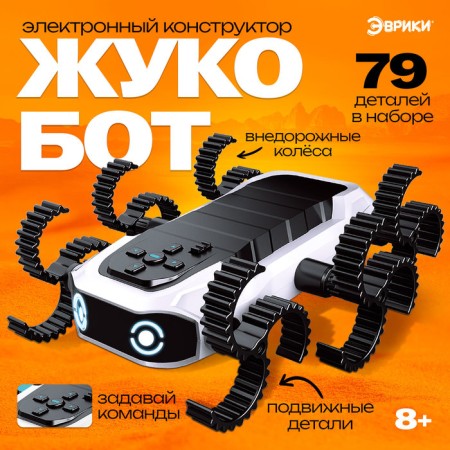 Electronic designer "Zhukobot", programmable, 79 parts