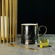 Кружка Lenardi «Знаки зодиака. Скорпион», с ложкой и фильтром, 360 мл