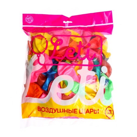 Latex ball 10 ", metal, set 100 pcs., Mix color-2