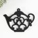 Souvenir cast iron stand "Teapot with heart" 20x15x1.5 cm