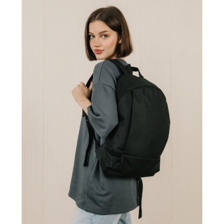 School textile school 46x30x10 cm, vertical pocket, black color-6