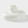 Ceramic dish for fruits, d = 20.5 cm, white color