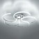 Ceiling chandelier Citilux "Dzhemini" CL229251E, 60x60x13 cm, 5x12W, LED, Gray color.