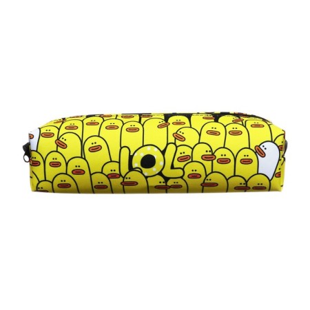 Penal soft, 1 compartment, 60 x 210 x 50 mm, voluminous, Hatber "Kryakrya" Black/Yellow NPK_32157-1