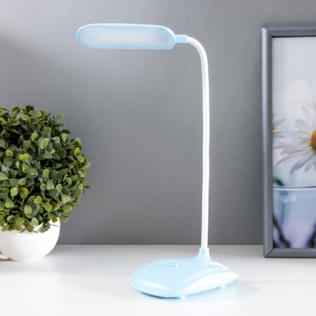 Table lamp "Simble" LED 1 mode 3V on blue batteries 42.5x13.5x10 cm Risalux