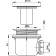 Alcaplast a48 siphon, for a shower pallet, with a stainless grill