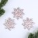 Decor "Snowflakes with a pattern", set of 3 pcs, mix