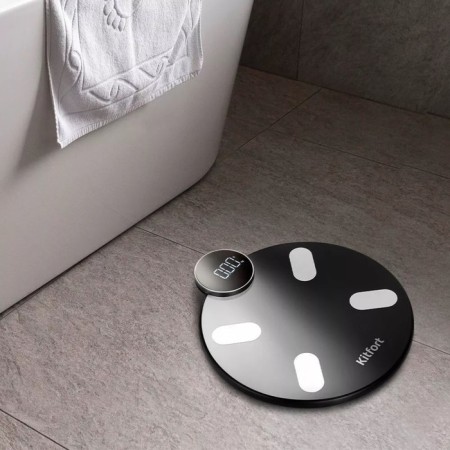 Floor Libra KitFort KT-815, electronic, up to 180 kg, 3HAAA (not included), black-4