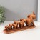 Polystone souvenir "Five elephants on a stand" under a tree 6.3x31x12.5 cm