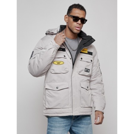 Male jacket, size 56, gray color-9