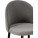 Metal amisore stool/velor, black/gray 48x53x95 cm