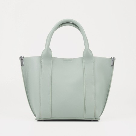 Bag Female Tout with zipper, green color