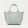 Bag Female Tout with zipper, green color
