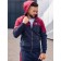 Sports costume men's ise, size 52, burgundy color, dark blue