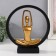 Souvenir Polystone "Greeting the Sun" Black with gold 19.2x5.9x21.5 cm