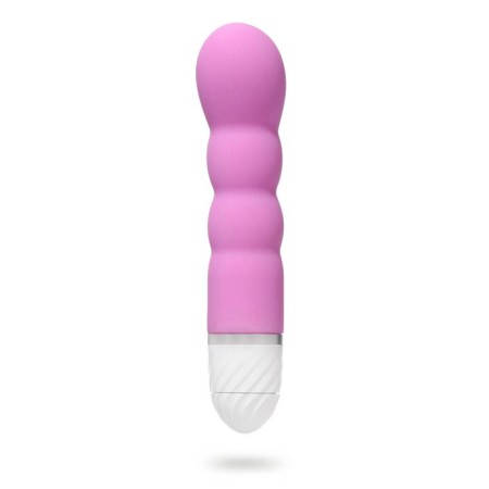 Vibrator with stimulation of the point G, 17x3.5 cm, pink