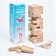 The falling tower of Jenga, 20.5 x 6.3 cm, 54 bar, bar 6.3 x 1.1 x 2.1 cm cm